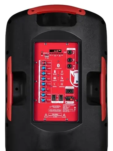 Bocina Kaiser MSA-7515MX portátil con bluetooth color Negro