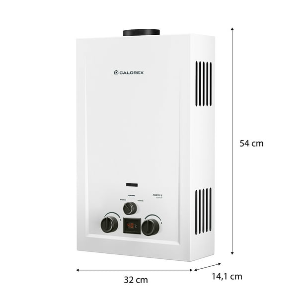 Calorex Boiler Calentador de Agua Instantaneo Fortis S 09 Para 1½ Servicios Gas LP