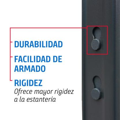 Estante Rivet 5 Nivel(es) 90x176x40 cm Gris