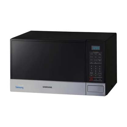 Horno de Microondas Samsung 1.1 Pies Cúbicos Negro con Placa de Acero