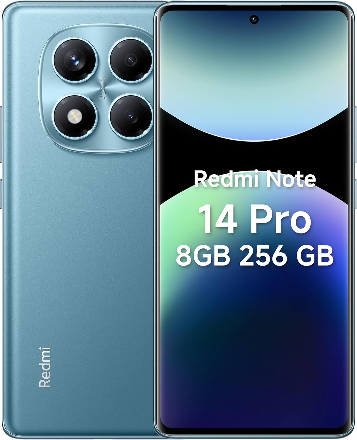 [Oferta especial de verano]📱 Xiaomi Redmi Note 14 Pro Azul Océano 8+256GB, Pantalla AMOLED 6.67" 120Hz, Cámara 200MP, Batería 5500mAh Carga 45W