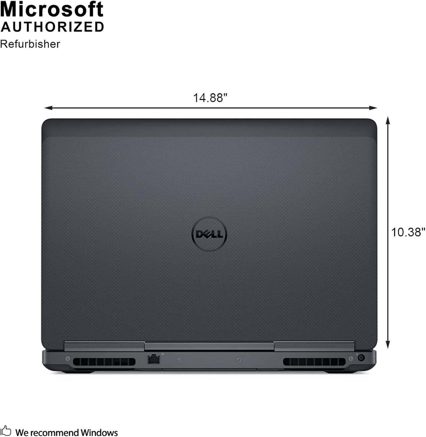 Dell Precision 7510 portátil de 15,6 pulgadas, Core de 2,7GHz, RAM de 16 GB, SSD de 512 GB, Windows 10 Pro 64bit, cámara web (Reacondicionado)