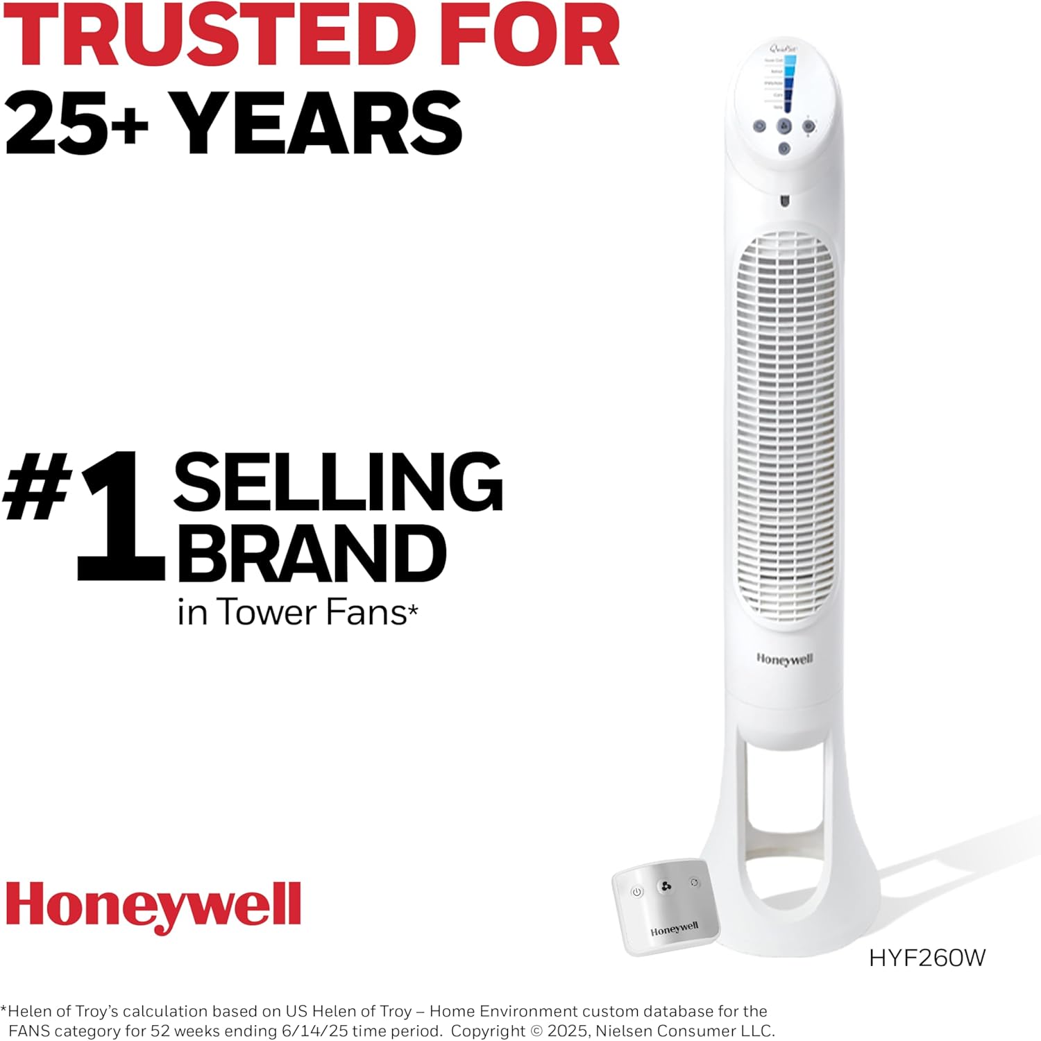 Honeywell Ventilador, Tradicional, Blanco, 1, 1