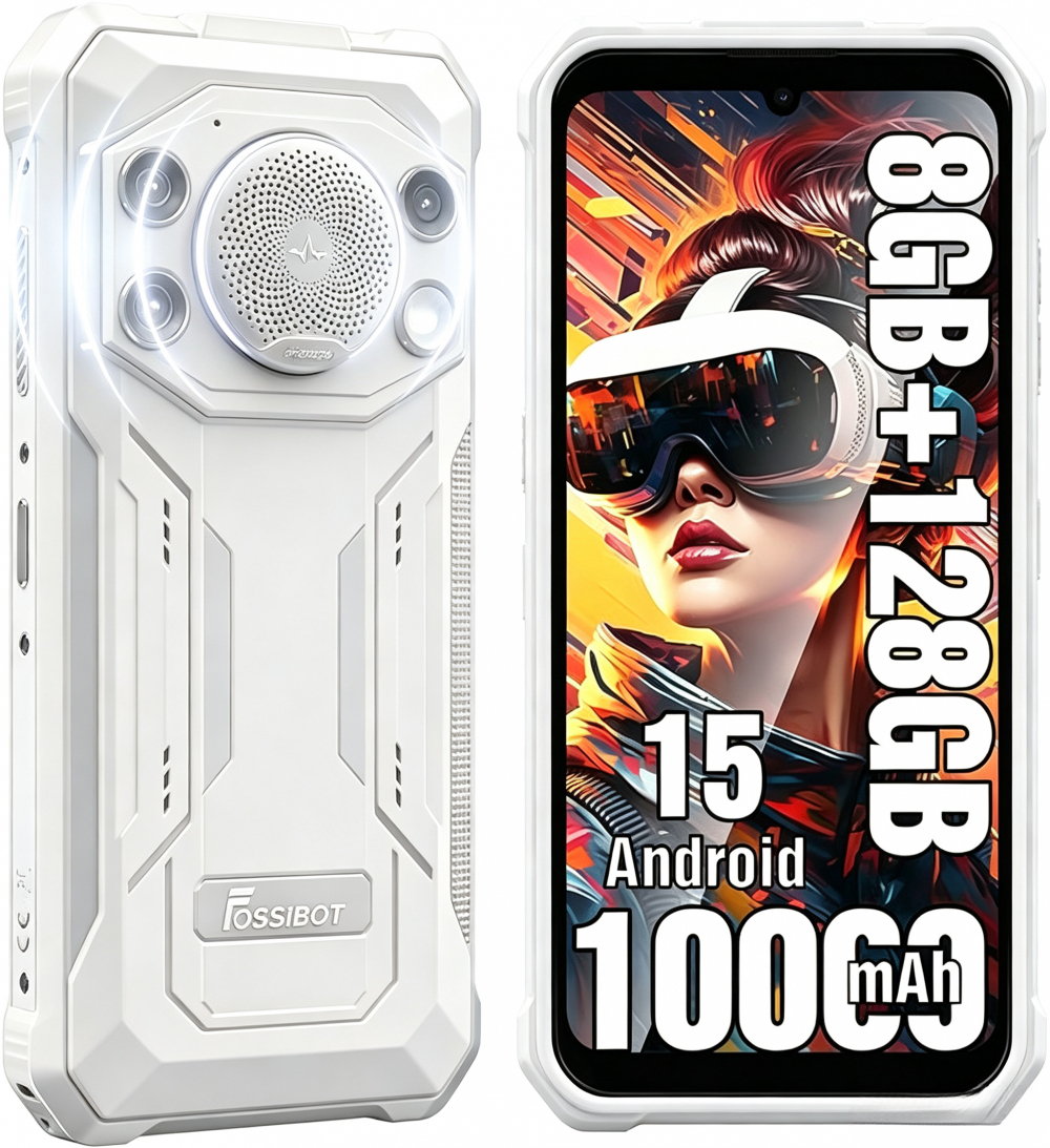 🔥 ¡El FOSSIBOT F110L con Android 15 y altavoz de 128 dB está rompiéndola! 📱💥