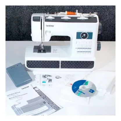 Máquina De Coser Brother St371hd - Trabajo Pesado Blanco/negro