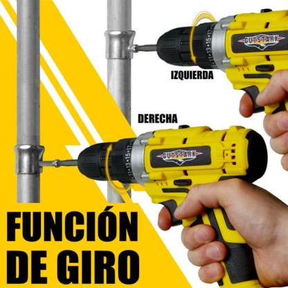 Taladro Desatornillador Inalambrico 1360rpm 25 pz Gutstark Taladro inalambrico 25 pza