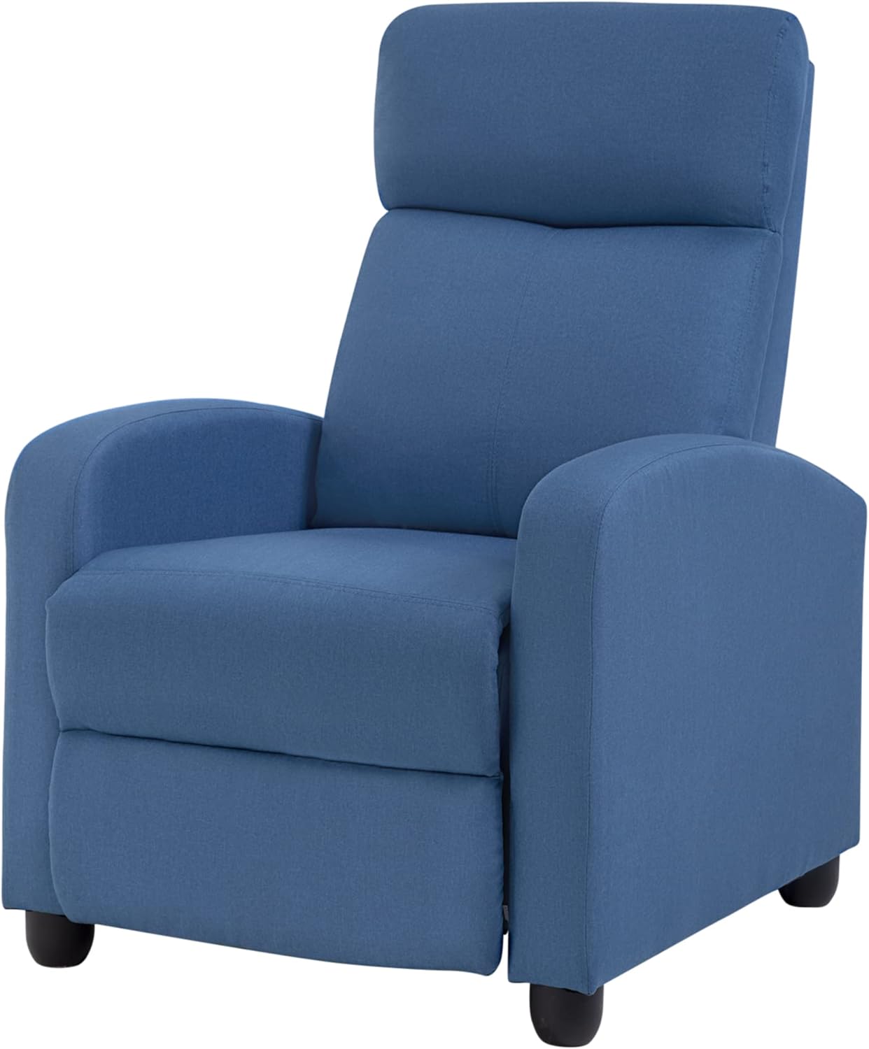 Silla reclinable para sala de estar, sala de cine en casa, sofá individual Winback, sillón reclinable de masaje, silla de lectura, silla reclinable moderna, fácil descanso con respaldo acolchado de tela (tela beige)