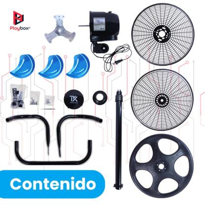 Ventilador 18" con Pedestal 3 en 1 Premium Silencioso con Velocidad Ajustable, Potencia Estable y Rejillas de ABS