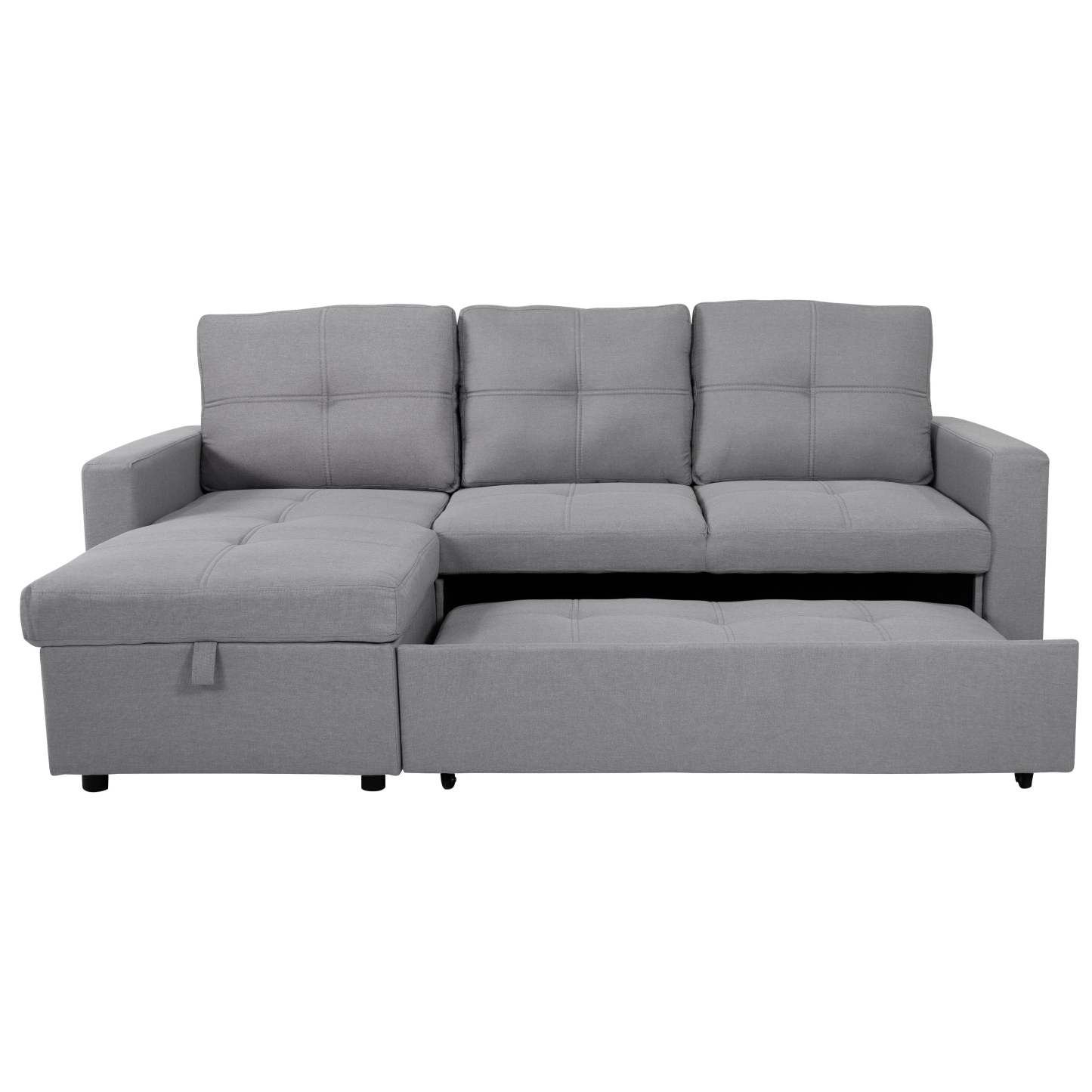 SOFÁ CAMA CON ALMACENAMIENTO TRIBECA GRIS CLARO