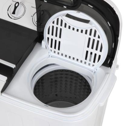 Lavadora portátil de doble tubo y un solo cubo Segawe Mini de tamaño pequeño – Lavadora y secadora centrífuga compactas 【13 lbs/9,9 lbs/9 lbs】