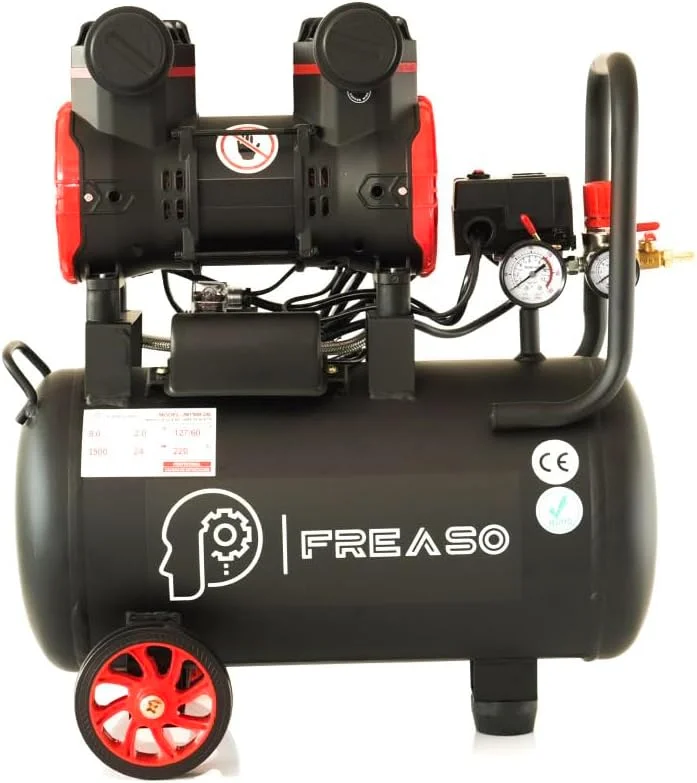 Compresor de Aire Silencioso Libre de Aceie 2HP 50L 110V FREASO