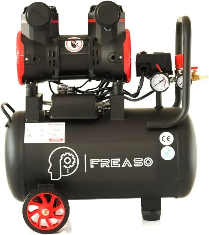 Compresor de Aire Silencioso Libre de Aceie 2HP 50L 110V FREASO