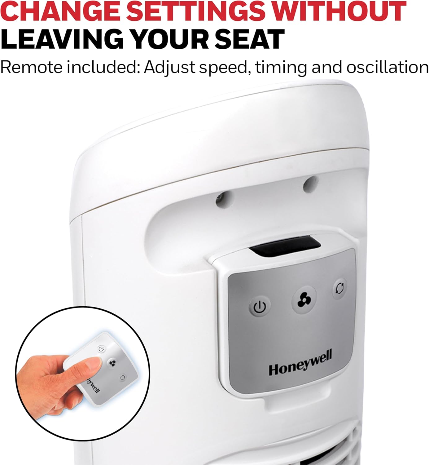 Honeywell Ventilador, Tradicional, Blanco, 1, 1