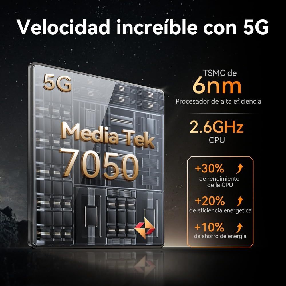 CUBOT Celular Kingkong X Robusto Dual Sim 256 GB 16 GB Ram 10200mah Android 14 (Negro)