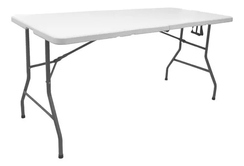 Mesa combinada plegable Linium 2,40m color blanco --- paño de limpieza