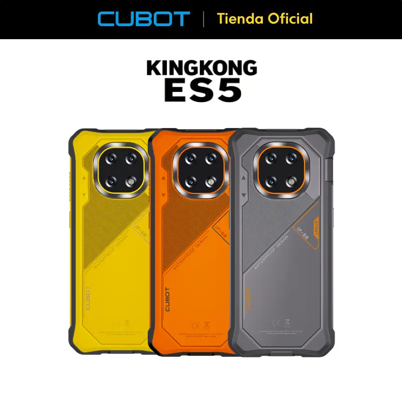 Celular Cubot Kingkong ES5 Robusto Dual Sim 128 Gb Amarillo 6 Gb Ram (ampliable Hasta 12 Gb) 7000mah Android 16 A