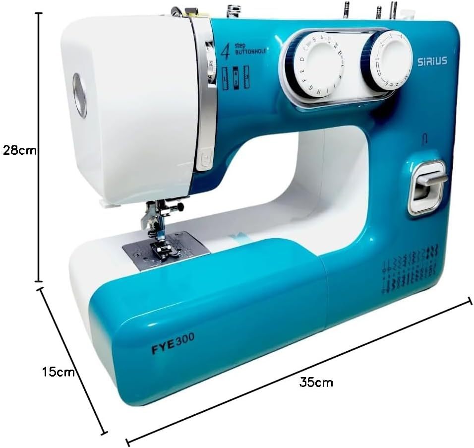maquina de coser casera portatil hasta 24 puntadas (GREY GOLDEN)