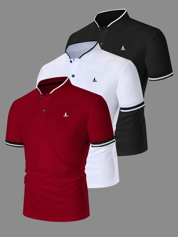 6 Pack Men's Quick Dry Performance Polo Shirts, Stylish Fitted Golf Shirts, Casual Comfortable Cotton Blend for Everyday Wear, Athletic Quality Sports