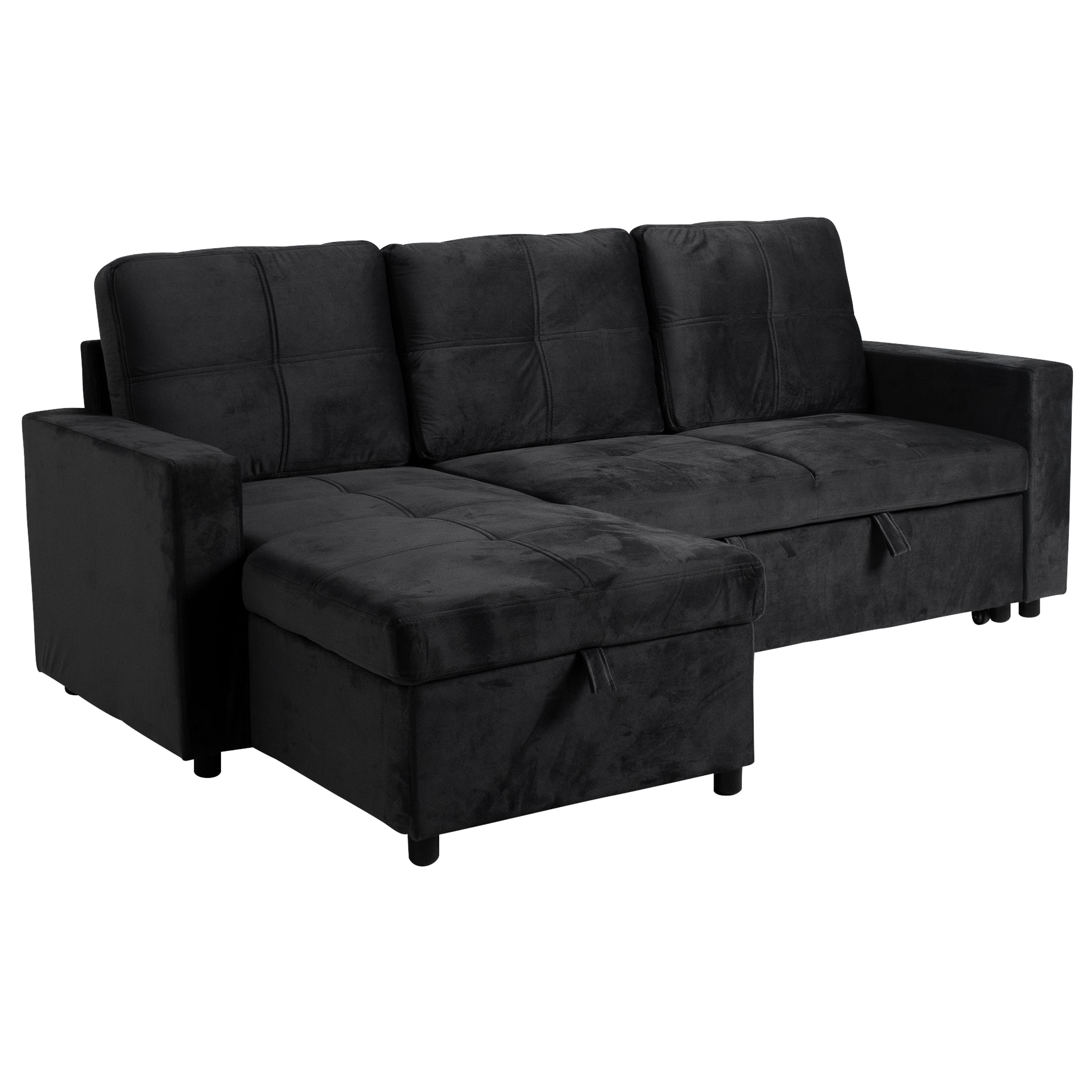 SOFÁ CAMA CON ALMACENAMIENTO TRIBECA GRIS CLARO