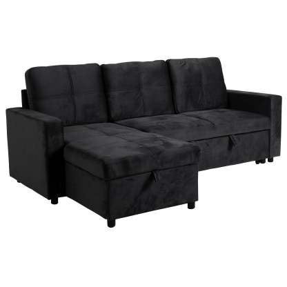 SOFÁ CAMA CON ALMACENAMIENTO TRIBECA GRIS CLARO