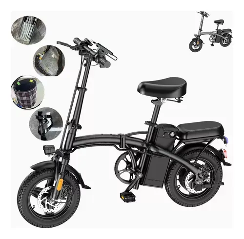 Bicicleta Eléctrica Plegable Para Dos Pasajeros 35 Km/h