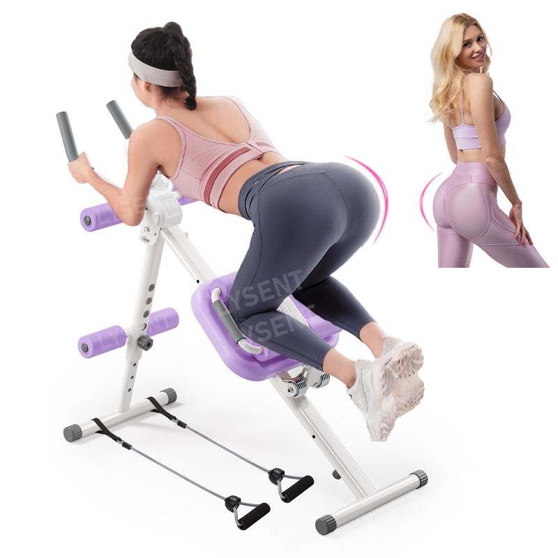 Banca Ejercicio Multifuncional Hogar Abdomen,Glúteos,Cintura, Tonificación y Quema de Grasa Máquina Casa para Tonificar Glúteos, Adelgazar Cintura y Ejercitar Piernas