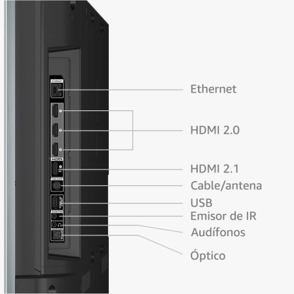 Televisión inteligente Amazon Fire TV Serie Omni QLED de 55" en 4K UHD con Dolby Vision IQ, atenuación local y control por voz con Alexa