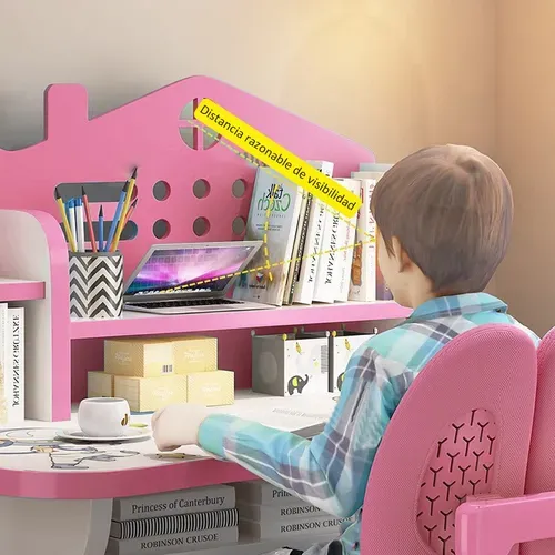 Juego De Silla Y Escritorio De Altura Ajustable Para Niños