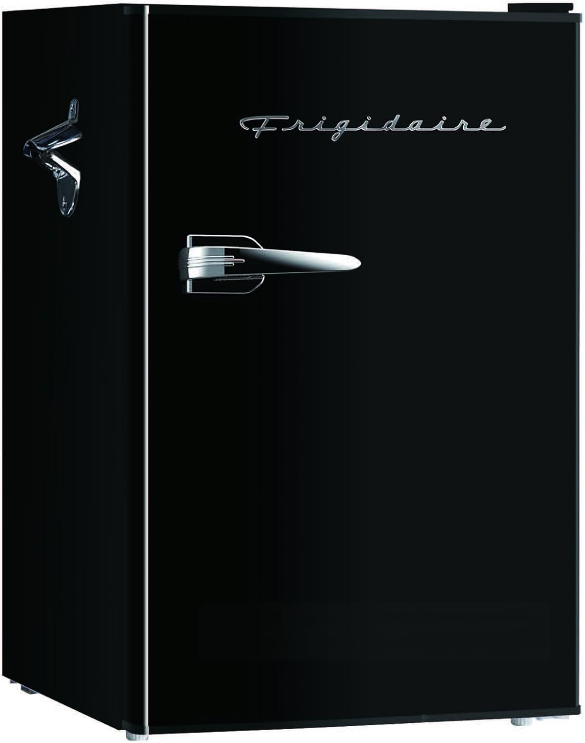 ❄️ Refrigerador compacto retro Frigidaire con enfriador, refrigerador de mostrador de 3.2 pies cúbicos con abridor de botellas incorporado, ideal para oficina, dormitorio, residencia estudiantil o cabaña