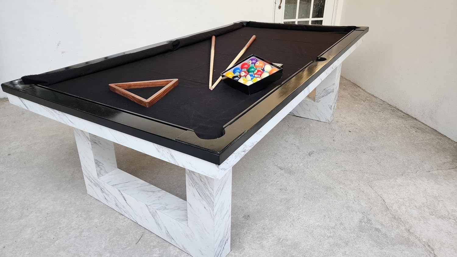 MESA DE BILLAR PROFESIONAL PARA CASA O NEGOCIO. USO RUDO MADERA 100% PINO (PAÑO ROJO)