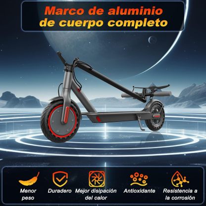 🛴 Patinete eléctrico para adultos con resistente marco de aleación de aluminio, ruedas de 8.5 pulgadas, potente motor de 700W, velocidad 30 km/h, autonomía 35 km, carga 265 LBS y control inteligente mediante App