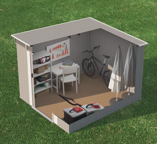 Caja metálica Gansen II de 238x203x194 cm y 4,5 x 1,5 cm