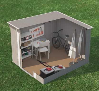 Caja metálica Gansen II de 238x203x194 cm y 4,5 x 1,5 cm