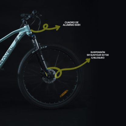 GRAVEL Bicicleta de Montaña Barel | Bicicleta R29 - Cuadro Aluminio 15 kg | Transmisión Cues 18V | Frenos Hidráulicos y Llantas Kenda