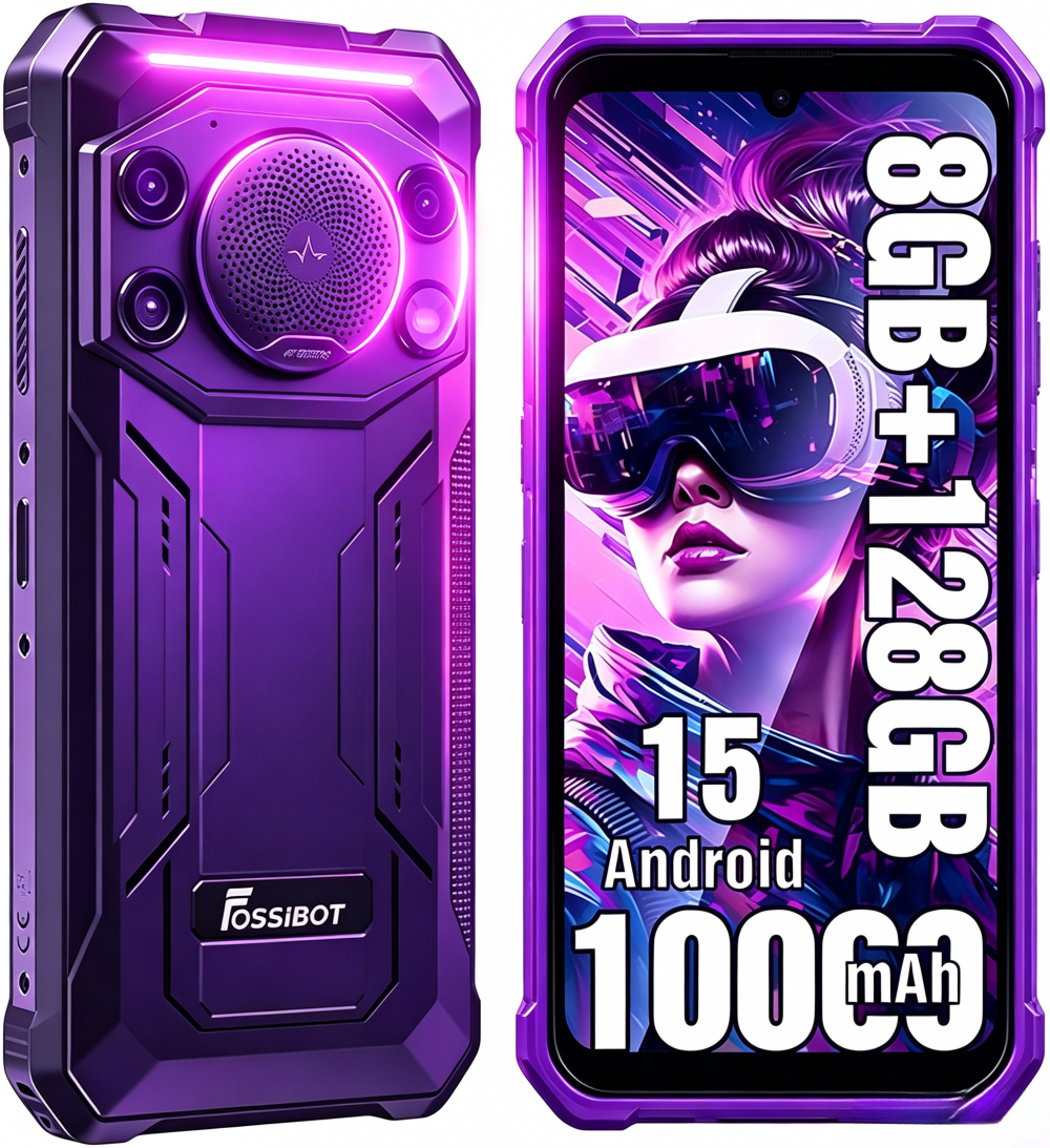 🔥 ¡El FOSSIBOT F110L con Android 15 y altavoz de 128 dB está rompiéndola! 📱💥