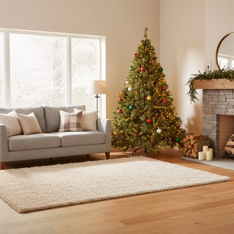   de navidad tradicional de   con   en pvc y pp, ø114x180h cm, 668 puntas Detalles del producto 5