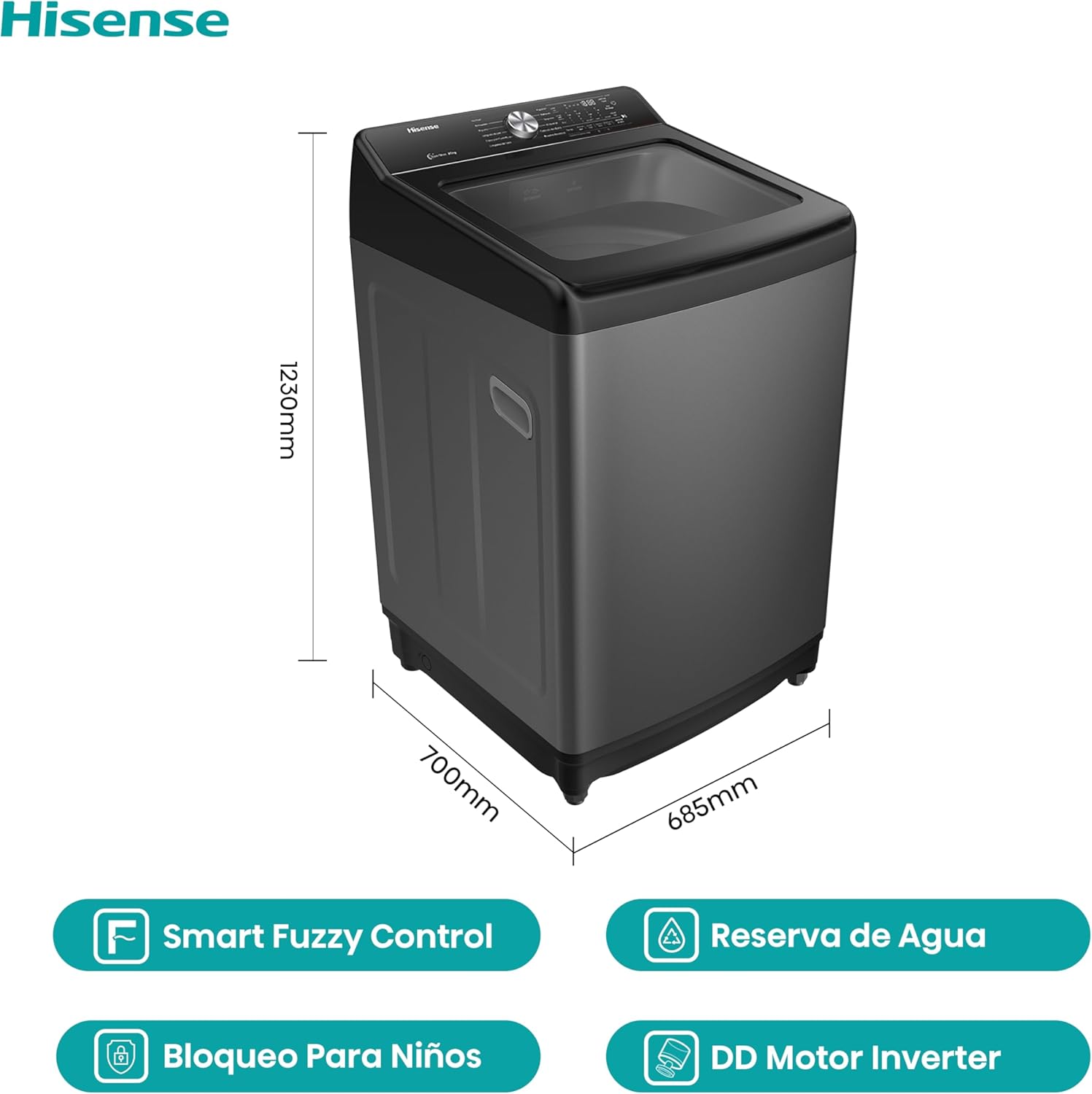Lavadora Hisense WT3T2323UT