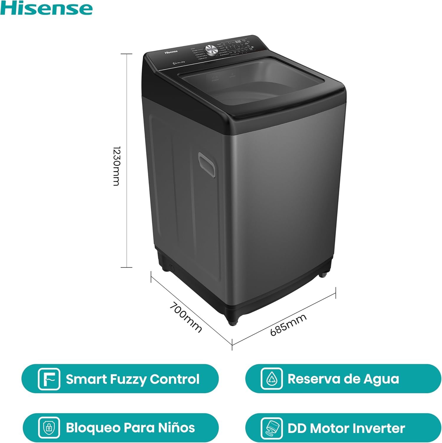 Lavadora Hisense WT3T2323UT