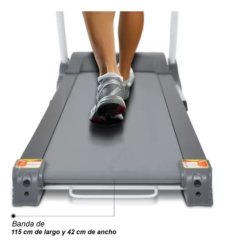 Caminadora eléctrica Centurfit MKZ-CAM918 127V color blanca y negro