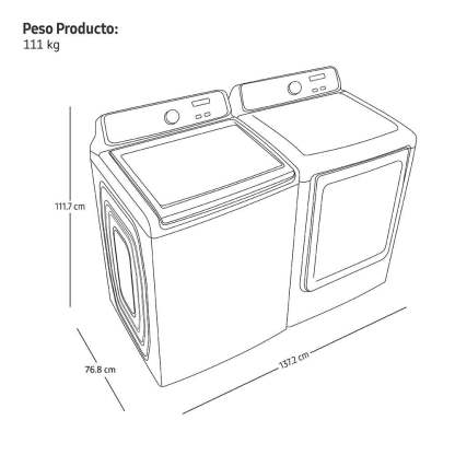 Lavadora y Secadora Samsung Carga Superior 20KG
