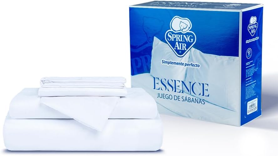 Spring Air Pack Colchón Commander Matrimonial con Box | 2 Almohadas | Cubre Colchón y 1 Juego de Sabanas | Colchon con Colchoneta Pillow | Confort Firme y Soporte Ortopédico | 5 años De Garantía