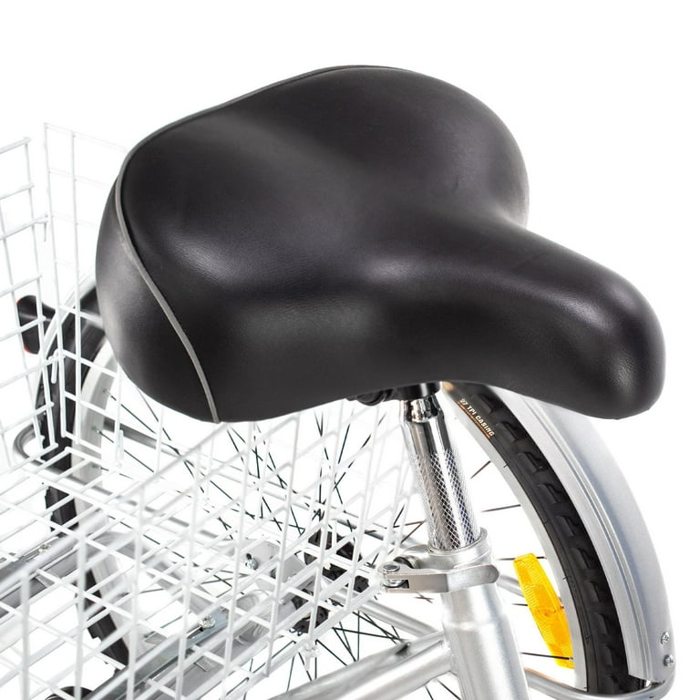 Bicicleta R26 7 Velocidades Tricicleta con Canasta Trasera Gospel PL7001-P