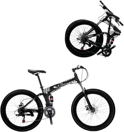 Bicicleta Montaña Plegable Bike Teche Frenos Tipo Shimano 21v Rodada 26