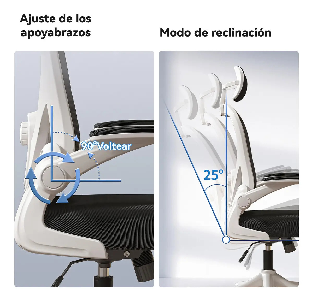 Silla Amia Ergonómica De Escritorio Oficina Soporte Lumbar Elástico Giratoria