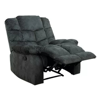 Sillón Reposet Reclinable De Tela Manual Moderno Ethan
