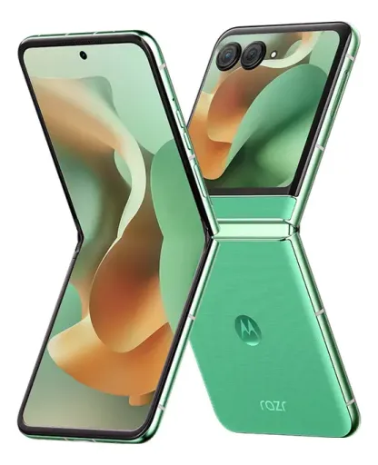 📱 Motorola Razr 60 5G Celular Plegable Desbloqueado, Versiones 8GB RAM+256GB ROM / 12GB RAM+512GB ROM, Procesador Dimensity 7400X, Pantalla POLED 6.9" 120Hz, Cámara Principal 50MP OIS + 13MP, Selfie 32MP, Batería 4500mAh, Carga Inalámbrica 15W, Resistenc