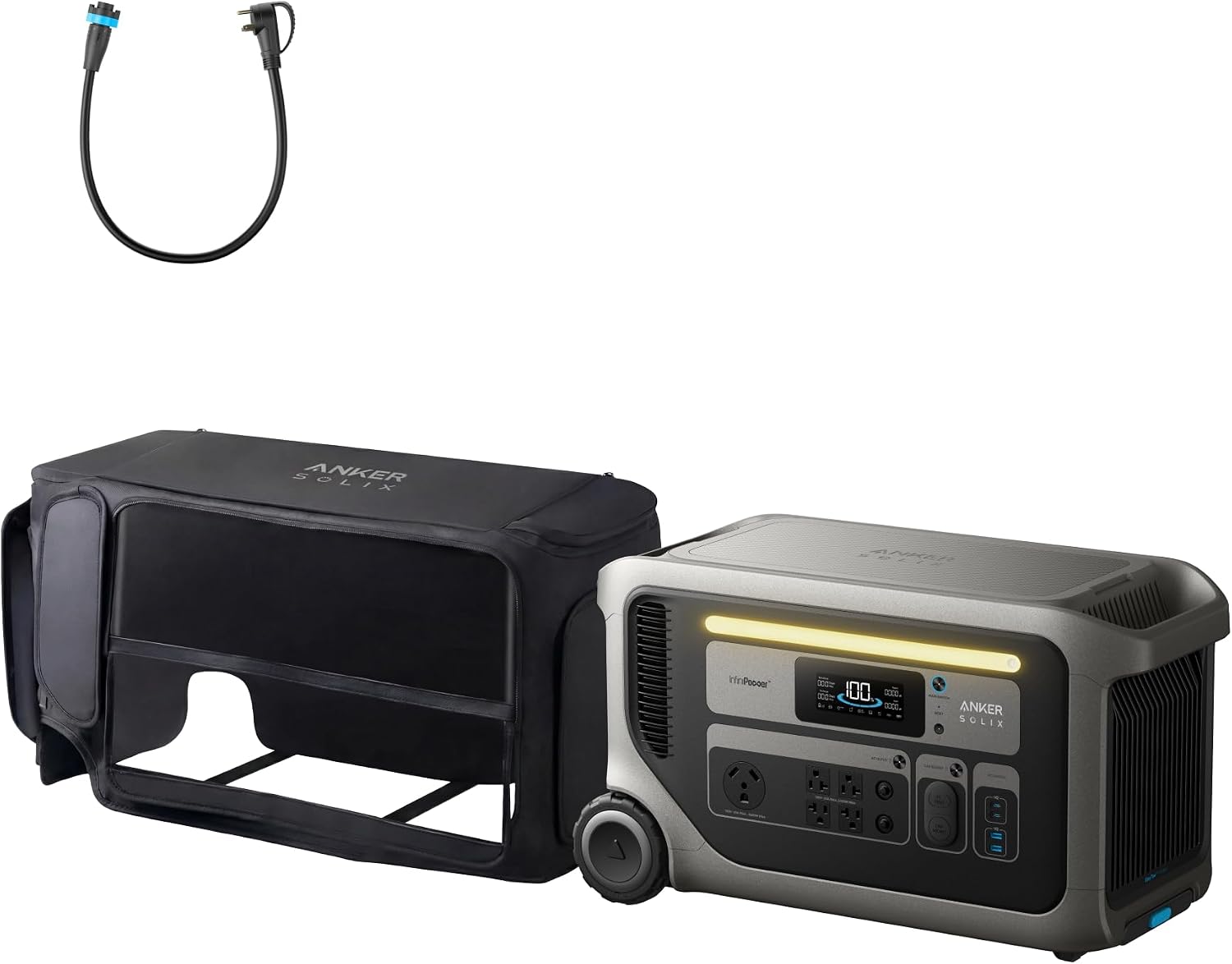 ⚡Anker SOLIX F3000 Estación de Energía Portátil 3072Wh 6000W, Expandible 24kWh, Solar para Hogar, Apagones y Camping