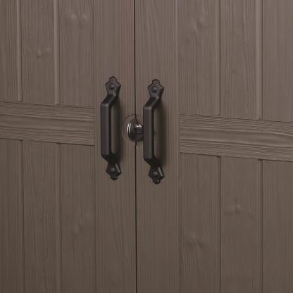 Keter Cobertizo de Almacenamiento para Jardin y Exteriores, Beige, Factor 8x11