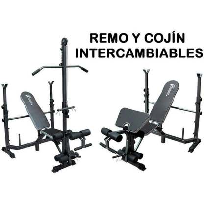 Banco Multiposiciones Pesas Ejercicio Predicador CENTURFIT Remo Gym Pesas Uso Rudo