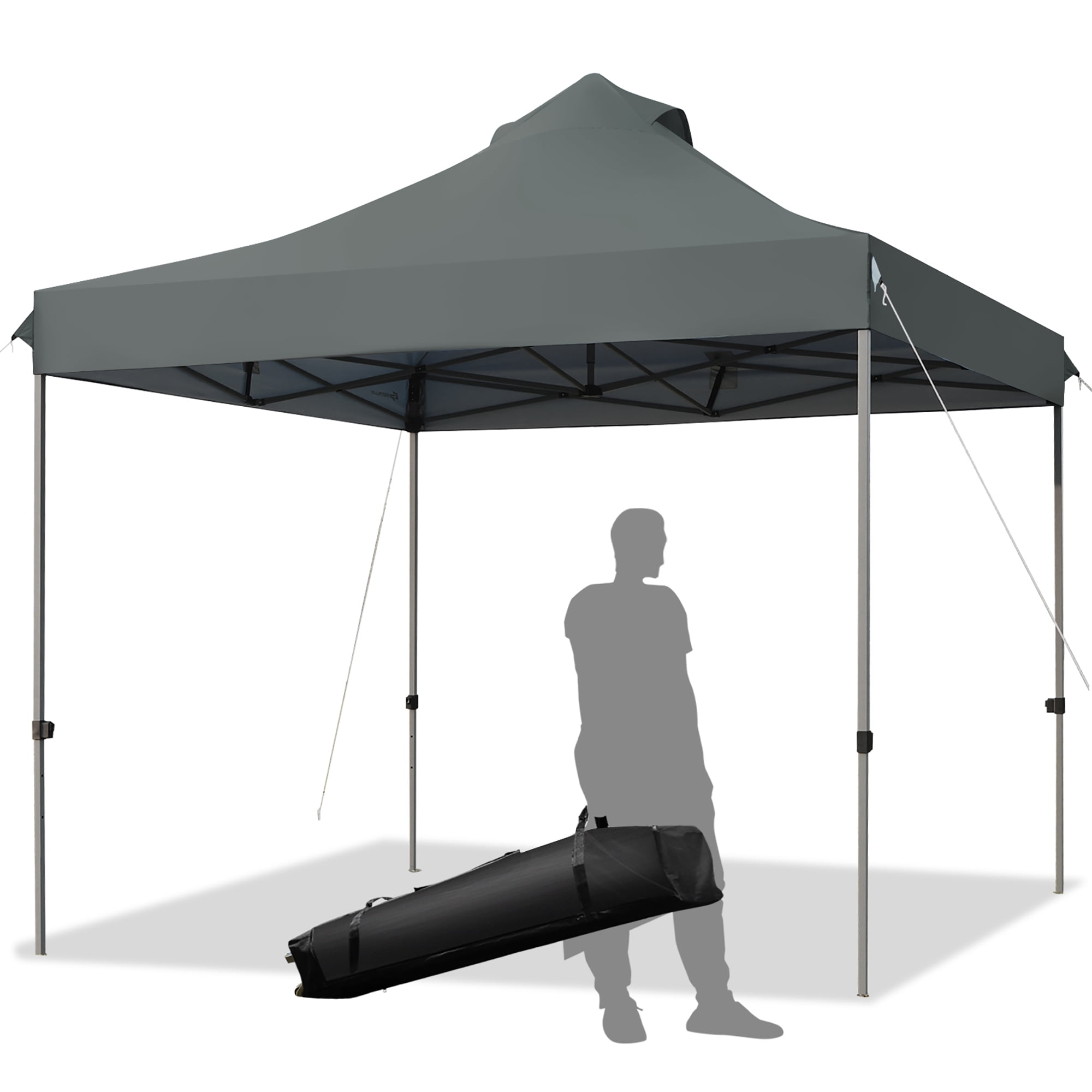 Costway Toldo de 3 mx 3 m, toldo emergente,  toldo con bolso con ruedas, toldo plegable portátil, tienda de campaña con dosel impermeable 3 mx 3 m, gazebo para exteriores, toldo con ajustable altura